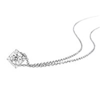Collana L'Orafo Artigiano Donna in Oro bianco Diamante 0.15 Ct EUR 700 BR 0,15 G COLOR GR 3 - EUR 700 BR 0,15 G COLOR GR 3